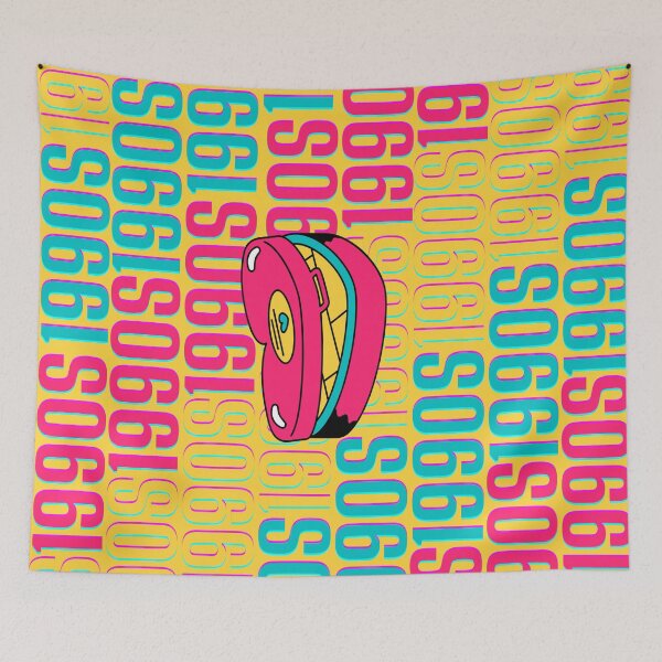 Item preview, 1990s retro design 26 - OG Yellow Background designed and sold by PunjabanJatti.