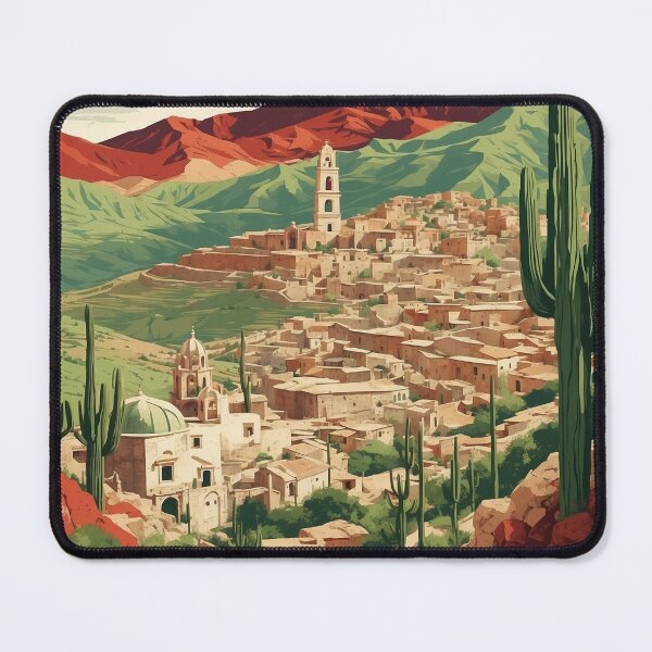 Item preview, Real de Catorce San Luis Potosi Mexico Magic Town Vintage Travel Tourism Poster designed and sold by TravelersGems.
