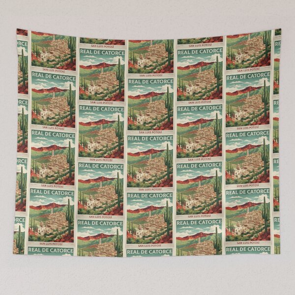 Item preview, Real de Catorce San Luis Potosi Mexico Magic Town Vintage Travel Tourism Poster designed and sold by TravelersGems.