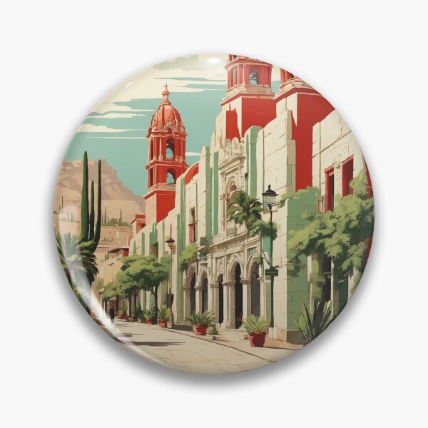 Item preview, Real de Asientos Aguascalientes México Pueblo Mágico Vintage Viajes Turismo Póster designed and sold by TravelersGems.