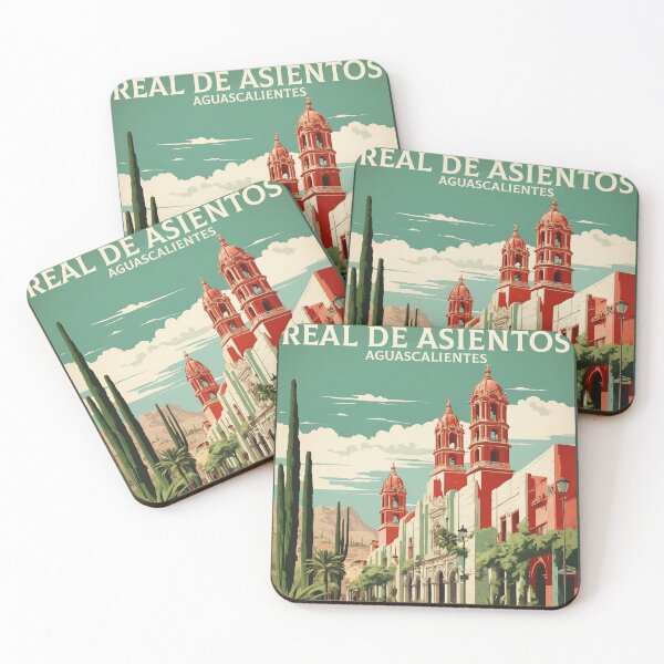 Item preview, Real de Asientos Aguascalientes Mexico Magic Town Vintage Travel Tourism Poster  designed and sold by TravelersGems.