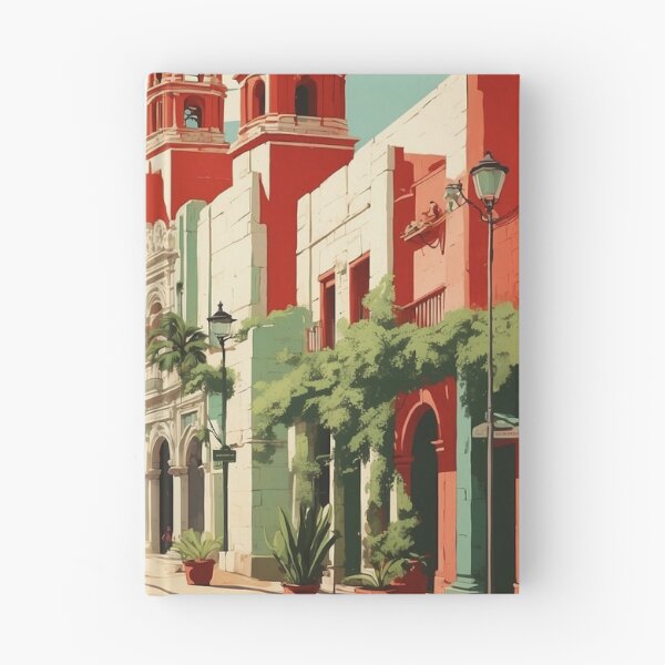 Artikelvorschau, Real de Asientos Aguascalientes Mexiko Magic Town Vintage Reisetourismus Poster entworfen und verkauft von TravelersGems.