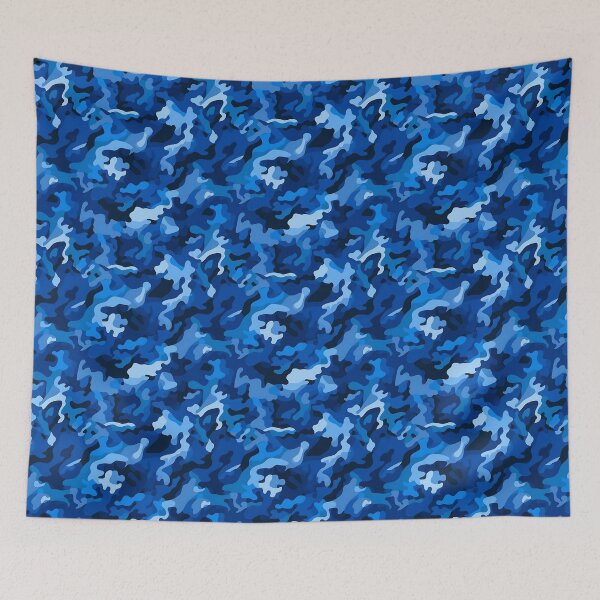 Item preview, Blue Camouflage  Seamless Pattern designed and sold by DrPhatPhaw.