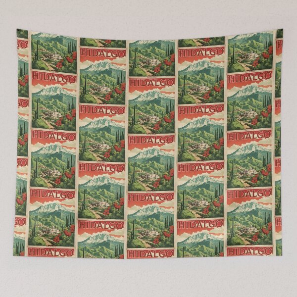 Item preview, Real de Monte Hidalgo Mexico Magic Town Vintage Travel Tourism Poster  designed and sold by TravelersGems.