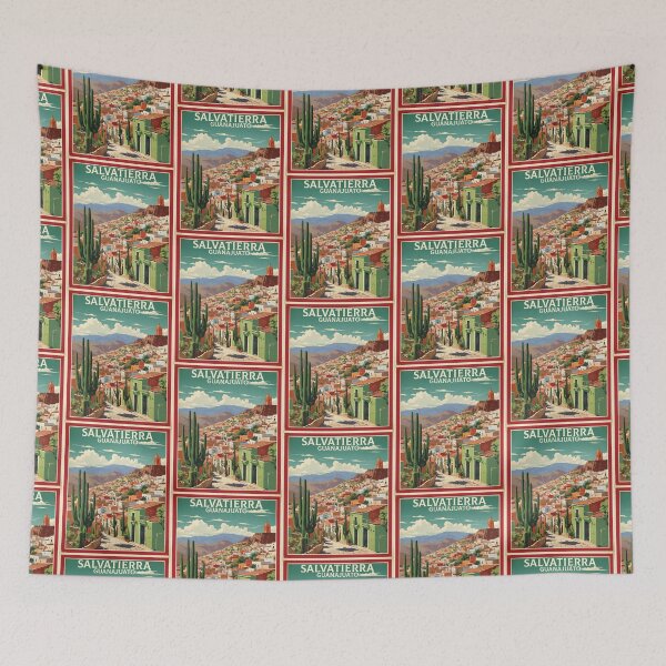 Item preview, Salvatierra Guanajuato Mexico Magic Town Vintage Travel Tourism Poster  designed and sold by TravelersGems.