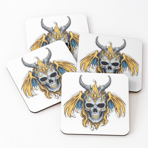 Item preview, Golden Ascendant: Horned Skull designed and sold by MrDarkRealm.
