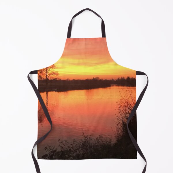 Item preview, Amazing red sunset over river. Near Trent Lock on Erewash canal. designed and sold by Running-Duck.