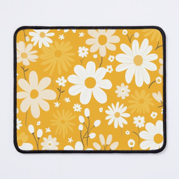 Item preview, Yellow Orange White Flower Pattern Spring Aesthetic Marguerite Blasingame Jan Berenstain designed and sold by SMARTKIT  DESIGNAGENCY.