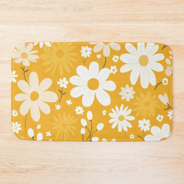 Item preview, Yellow Orange White Flower Pattern Spring Aesthetic Marguerite Blasingame Jan Berenstain designed and sold by SMARTKIT  DESIGNAGENCY.