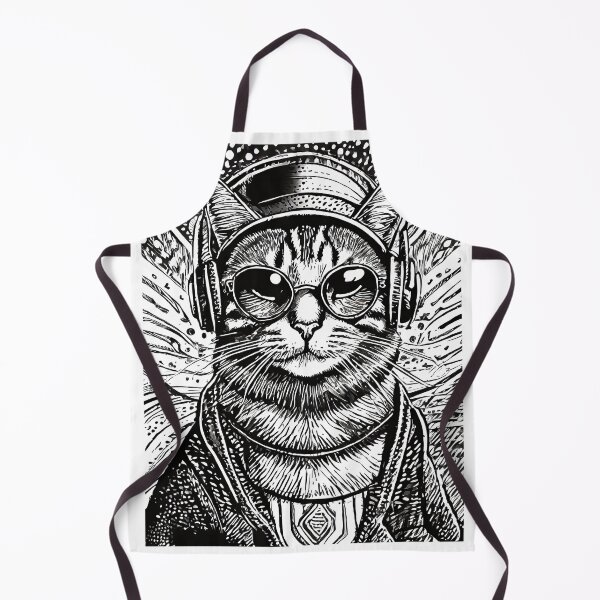 Item preview, Cat dj wearing headphones. designed and sold by jojokrap-2023.