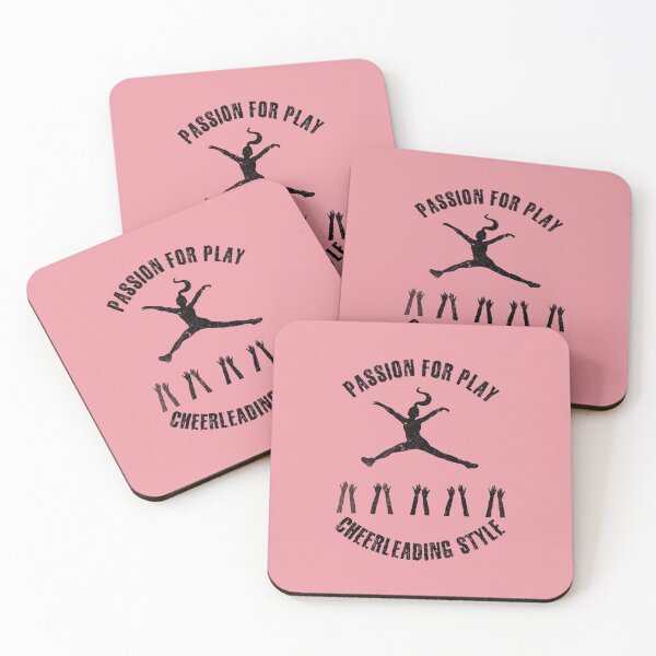 Item preview, Black silhouette of a cheerleader with hands of team designed and sold by HarridanCreates.