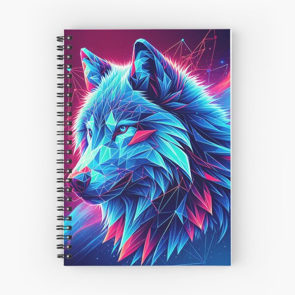Item preview, Neon Polygonal Wolf designed and sold by T-NeonSt.