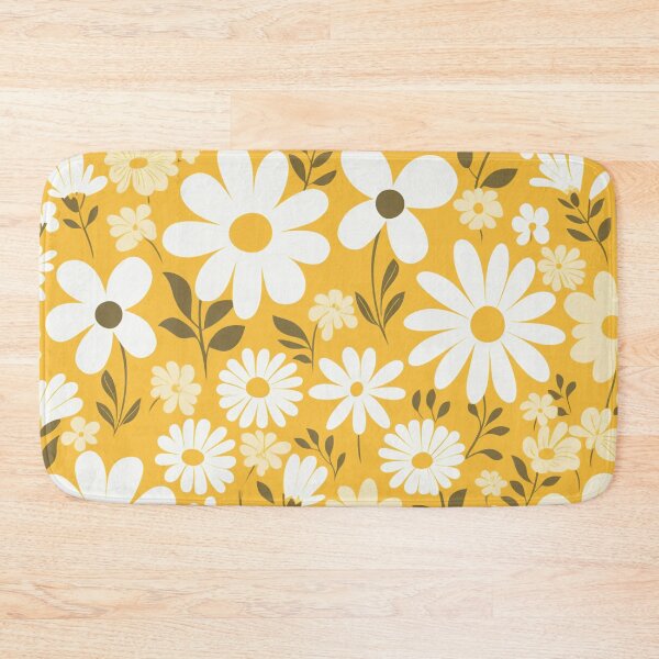 Item preview, Yellow Orange White Flower Pattern Spring Aesthetic Marguerite Blasingame Jan Berenstain designed and sold by SMARTKIT  DESIGNAGENCY.