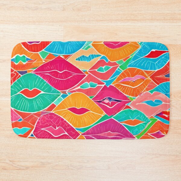 Item preview, Colorful Kisses Design designed and sold by Health And Fitness Posts e-Store.