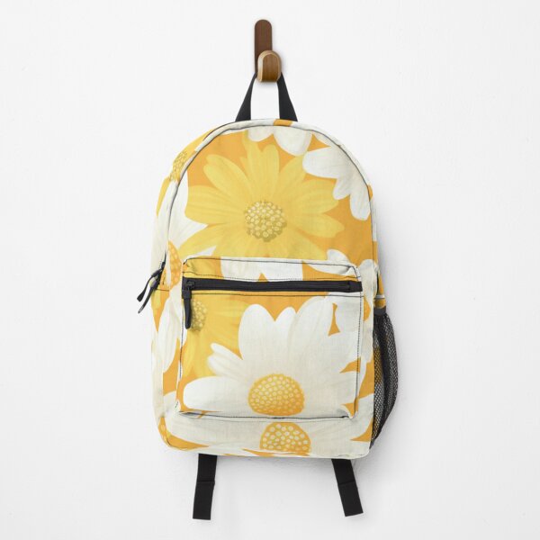 Item preview, Yellow Orange White Flower Pattern Spring Aesthetic Marguerite Blasingame Jan Berenstain designed and sold by SMARTKIT DESIGNAGENCY.