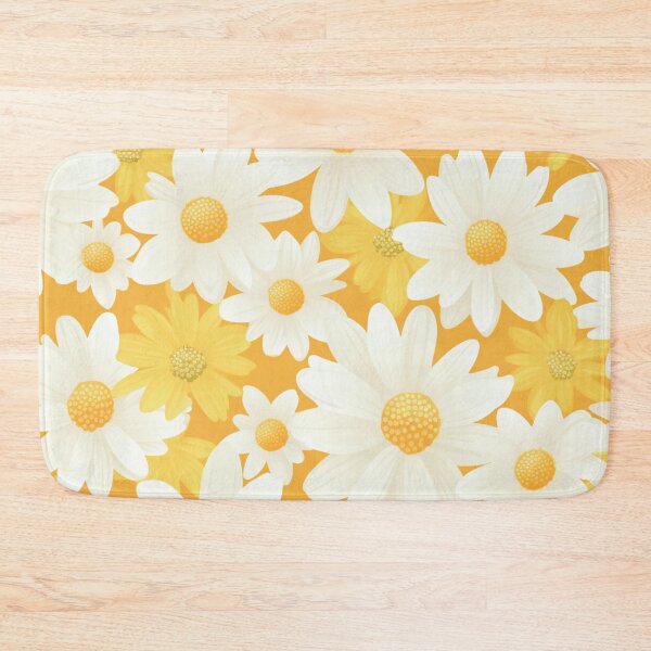 Item preview, Yellow Orange White Flower Pattern Spring Aesthetic Marguerite Blasingame Jan Berenstain designed and sold by SMARTKIT  DESIGNAGENCY.