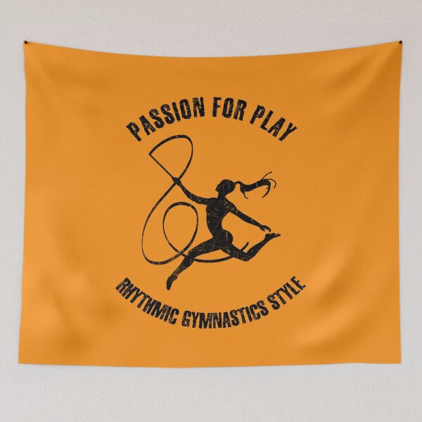 Item preview, Black silhouette of female rhythmic gymnast designed and sold by HarridanCreates.