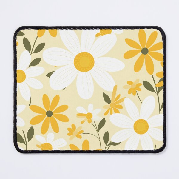 Item preview, Yellow Orange White Flower Pattern Spring Aesthetic Marguerite Blasingame Jan Berenstain designed and sold by SMARTKIT  DESIGNAGENCY.