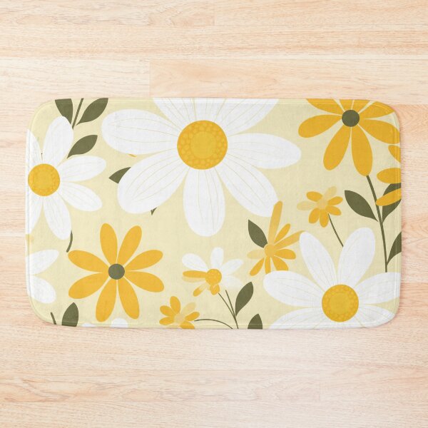 Item preview, Yellow Orange White Flower Pattern Spring Aesthetic Marguerite Blasingame Jan Berenstain designed and sold by SMARTKIT  DESIGNAGENCY.