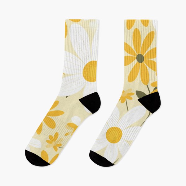 Item preview, Yellow Orange White Flower Pattern Spring Aesthetic Marguerite Blasingame Jan Berenstain designed and sold by SMARTKIT  DESIGNAGENCY.