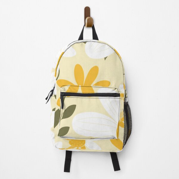 Item preview, Yellow Orange White Flower Pattern Spring Aesthetic Marguerite Blasingame Jan Berenstain designed and sold by SMARTKIT DESIGNAGENCY.