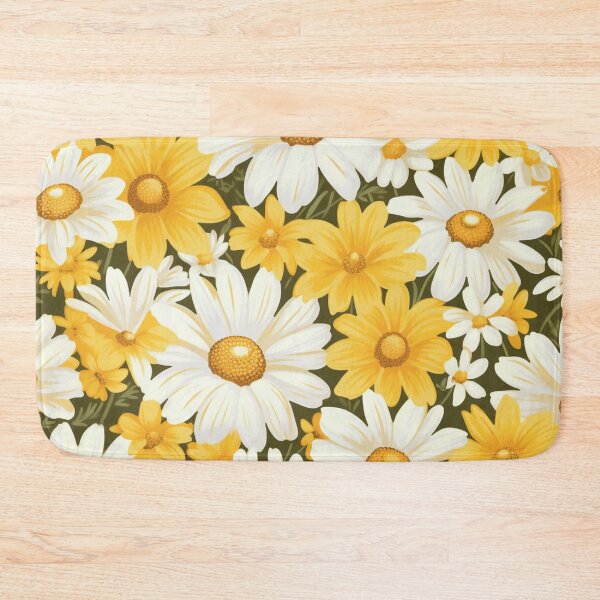 Item preview, Yellow Orange White Flower Pattern Spring Aesthetic Marguerite Blasingame Jan Berenstain designed and sold by SMARTKIT  DESIGNAGENCY.