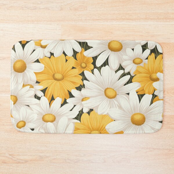 Item preview, Yellow Orange White Flower Pattern Spring Aesthetic Marguerite Blasingame Jan Berenstain designed and sold by SMARTKIT  DESIGNAGENCY.