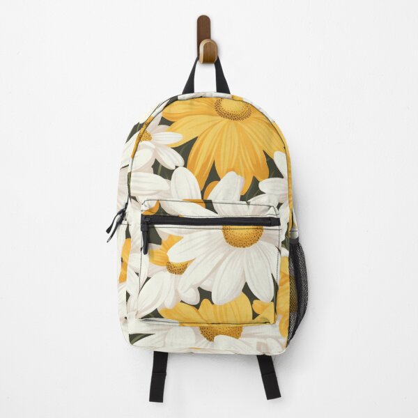 Item preview, Yellow Orange White Flower Pattern Spring Aesthetic Marguerite Blasingame Jan Berenstain designed and sold by SMARTKIT DESIGNAGENCY.