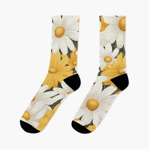 Item preview, Yellow Orange White Flower Pattern Spring Aesthetic Marguerite Blasingame Jan Berenstain designed and sold by SMARTKIT  DESIGNAGENCY.