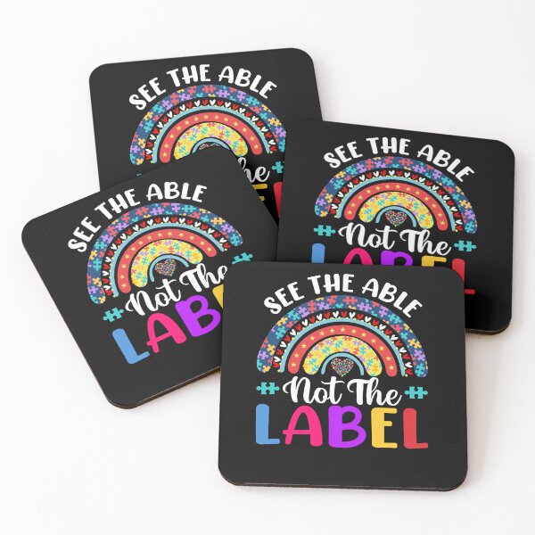 Item preview, Rainbow Autism, See the Able Not the Label, Neurodiversity BCBA SPED Teacher Autism Mom Special Education designed and sold by behindthefacts.