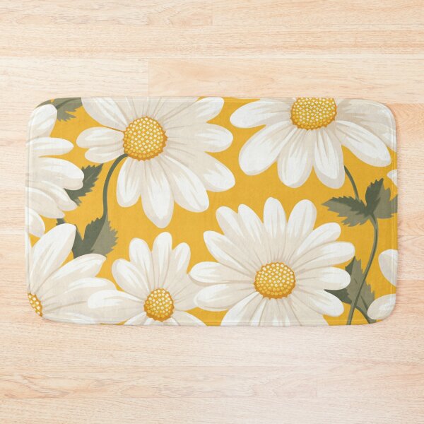 Item preview, Yellow Orange White Flower Pattern Spring Aesthetic Marguerite Blasingame Jan Berenstain designed and sold by SMARTKIT  DESIGNAGENCY.