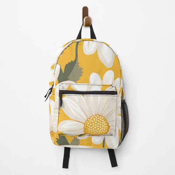 Item preview, Yellow Orange White Flower Pattern Spring Aesthetic Marguerite Blasingame Jan Berenstain designed and sold by SMARTKIT DESIGNAGENCY.