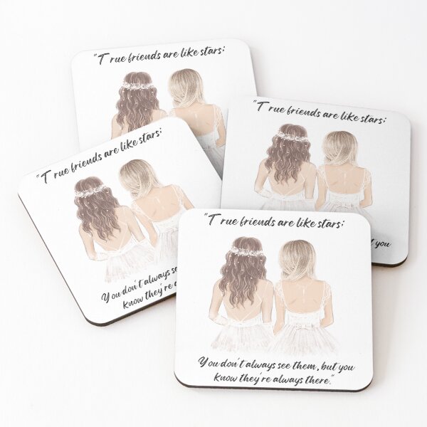 Item preview, Two Women With An Inscription True Friends Are Like Stars You Don't Always See Them But You Know They're Always There designed and sold by M R Design.