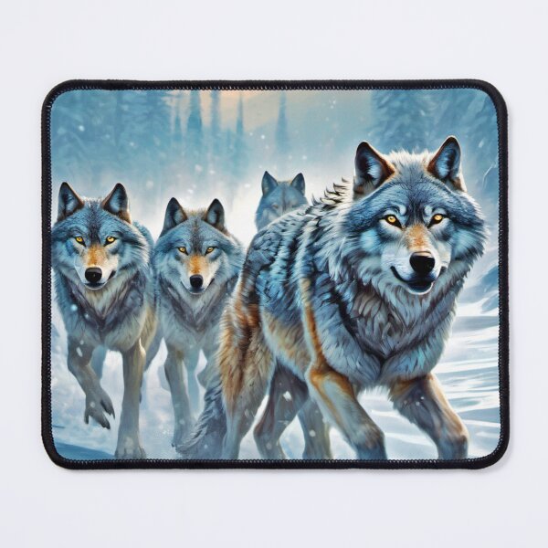 Item preview, Icy Land Wolves Run designed and sold by Health And Fitness Posts e-Store.