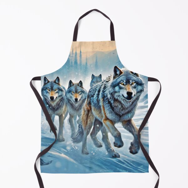 Item preview, Icy Land Wolves Run designed and sold by Health And Fitness Posts e-Store.