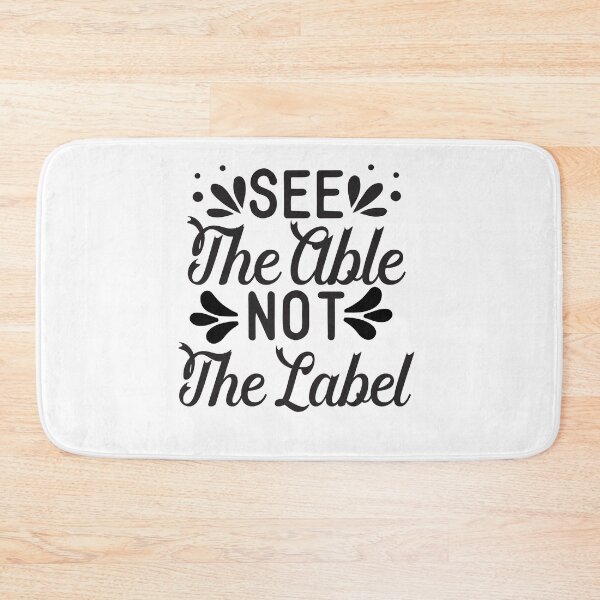 Aperçu de l'œuvre Voir l'étiquette Able Not the Label, Neurodiversité BCBA SPED Enseignant Autisme Maman Éducation spécialisée créée et vendue par behindthefacts.
