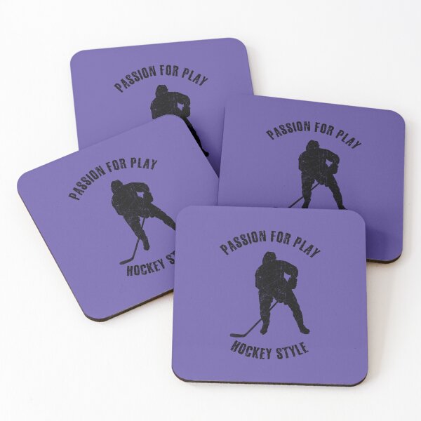 Item preview, Black silhouette of a hockey player designed and sold by HarridanCreates.
