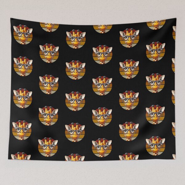 Item preview, Smarty Giraffe on a Vintage Sunset designed and sold by TKsTees.