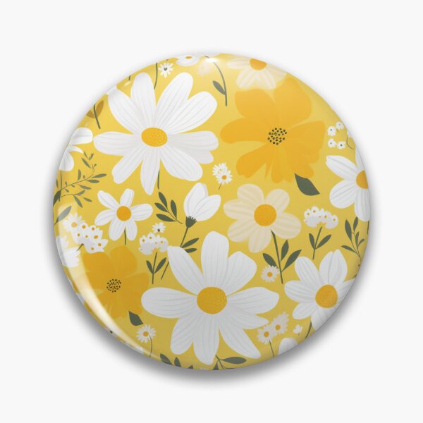 Item preview, Yellow Orange White Flower Pattern Spring Aesthetic Marguerite Blasingame Jan Berenstain designed and sold by SMARTKIT  DESIGNAGENCY.