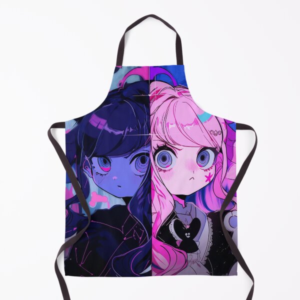 Item preview, Split Neon Contrast Anime Girls designed and sold by bubblegoth.