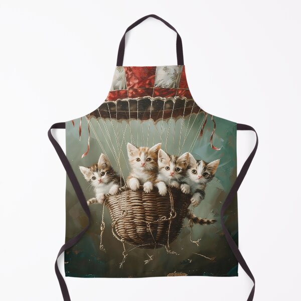 Item preview, Kittens in Air Balloon designed and sold by CatsAndDogs-TF.