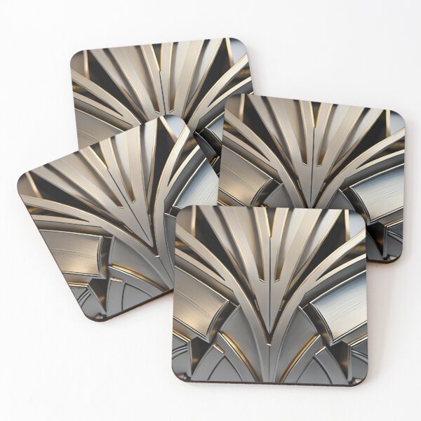 Item preview, silver art deco design 056 designed and sold by fleesphotos.