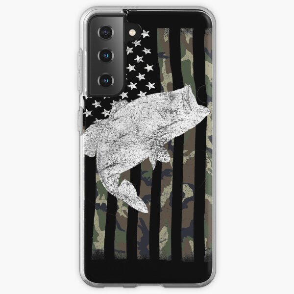 Camouflage Flag Bass Fishing Angler Samsung Galaxy Soft Case