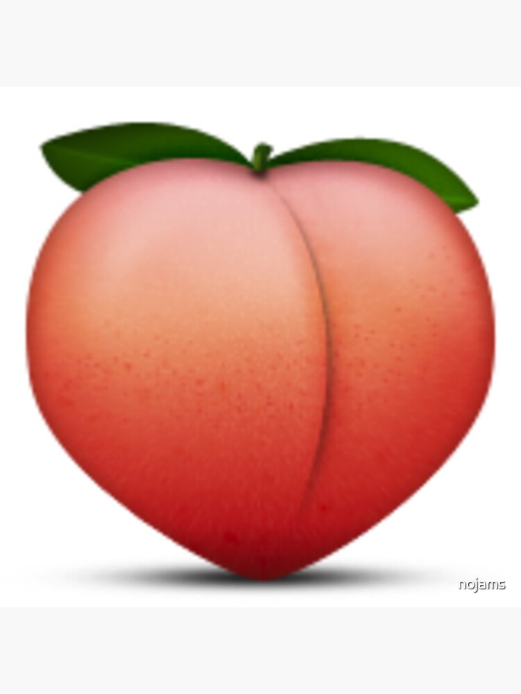 "Peach Emoji" Poster for Sale by nojams Redbubble