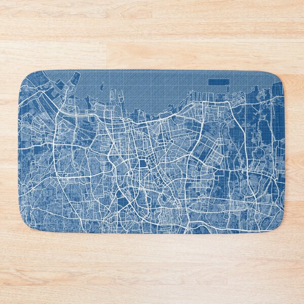 Item preview, Jakarta City Map of Indonesia - Blueprint designed and sold by deMAP.
