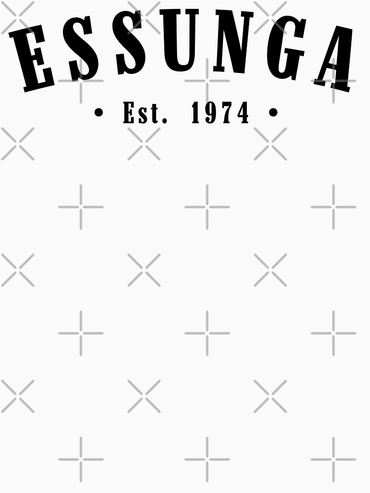 Thumbnail 7 of 7, Classic T-Shirt, Essunga Västra Götaland County Sweden Est. 1974 Black Letter Sverige designed and sold by establishedwear.