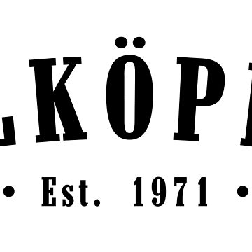 Artwork thumbnail, Falköping Västra Götaland County Sweden Est. 1971 Black Letter Sverige by establishedwear