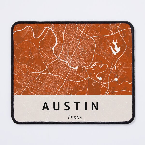 Item preview, Austin Texas | City Map Print | Burnt Orange and White | House warming gift | Map Print Wall Decor | City Map Art |  designed and sold by LivingBold.