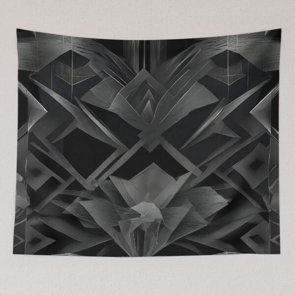 Item preview, silver art deco design 058 designed and sold by fleesphotos.
