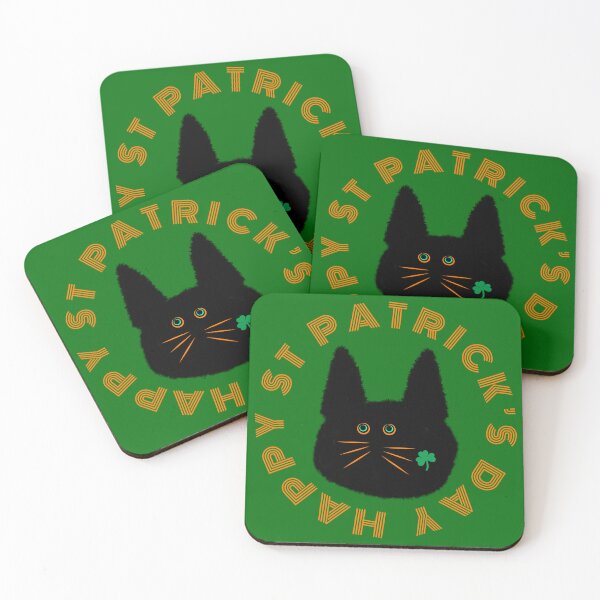 Item preview, St Patrick’s Shamrock Cat designed and sold by chowlet.